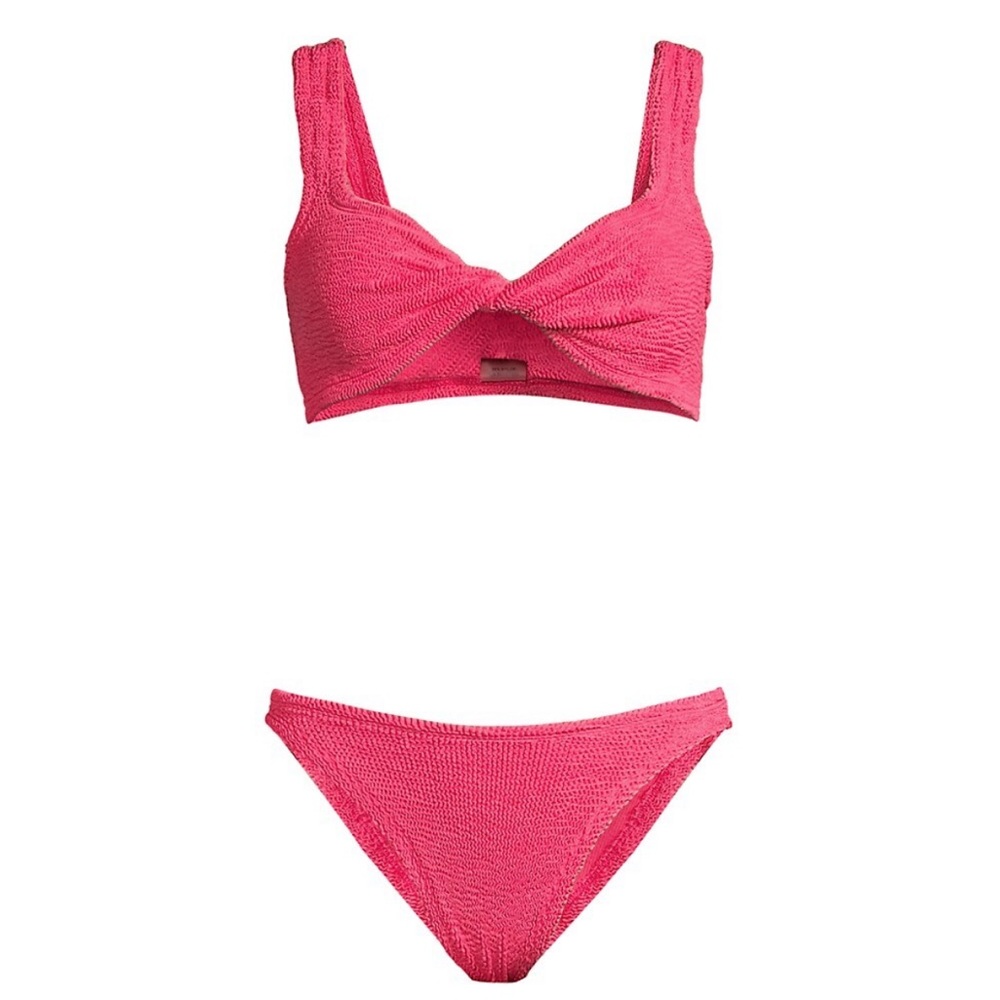 Hunza G Juno Twisted Bikini, Fuchsia
